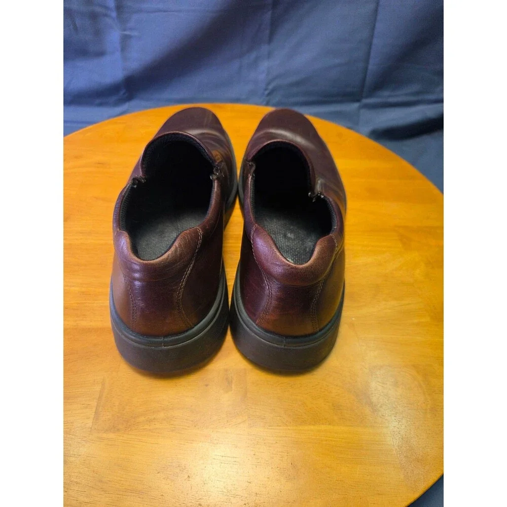ECCO Men's Brown Leather Slip-On Loafers, EUR Size 48 US 13.5-14